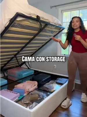 Cama storage 🫶🏻🛏️💕 #storagebed #storagehacks #smallspaceliving #bedroomessentials #TikTokshopbacktoschool  