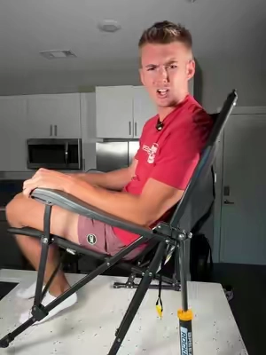Greatest tailgating chair ever made #gcioutdoor #breezerocker #foldingchair 