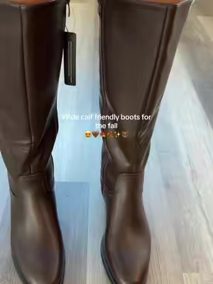 And they are SOO comfortable!!! #boots #widecalfboots #brownboots #shoes #falldealsforyou 