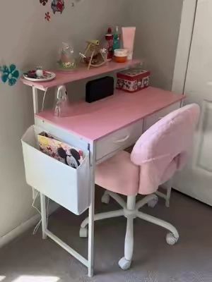 One desk, so many uses 🙌 Perfect for school now and easy to turn into a vanity later ✨ #TikTokshopbacktoschool #BackToSchoolFinds #KidsDesk #VanityDesk #TikTokShopFinds