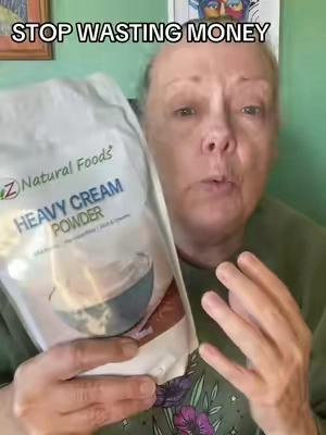 Heavy cream always seems to go bad before you use the whole carton. With powdered heavy cream, you can make only what you need and save the rest for later. It’s one of those things that just makes sense to keep in the pantry. #HeavyCreamPowder #PantryStaples #FoodWaste #KitchenHacks #BakingEssentials