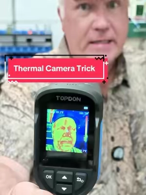 Compact thermal imaging camera with enhanced 240×240 resolution, 25Hz refresh rate, wide 40°×30° field of view, temperature range from -4°F to 842°F, hot/cold spot tracking, smart alerts, photo storage, 15-hour runtime, IP54 protection and 2-meter drop resistance for electrical, HVAC, automotive and home inspections. #birdhunting #hunting #thermal #doveseason #thrivingcountry 