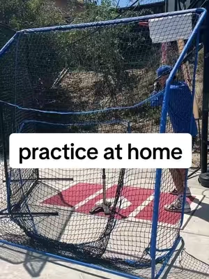 practice at home #baseball #baseballboys #fyp #foryoupage 