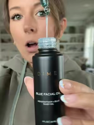 Hormonal breakouts finally convinced me it might be time to level up my practically nonexistent skincare routine 😅 Started with DIME Beauty Blue Facial Oil for some much-needed hydration and skin barrier support @DIME Beauty #DIMEBeauty #BlueFacialOil #HormonalAcne #SkincareRoutine #TikTokshopbacktoschool 
