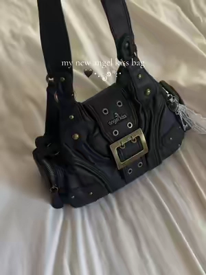 so many styles to choose from 🖤 #angelkiss #y2k #TikTokshopbacktoschool #purse #fallfashion angel kiss slouchy hobo purse y2k 2000s grunge vintage aesthetic 