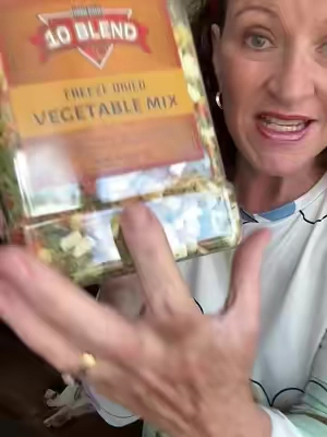 Having vegetables go bad before you can use them frustrating and a waste of money. This blend of 10 freeze dried vegetables is shelf, stable and lasts and lasts. Add to so many dishes, soups, stews, casseroles, slow cooker, meals, and so much more. #FreezeDried #KitchenEssentials #HealthyEating #TikTokShopCreatorPicks #TikTokshopbacktoschool 