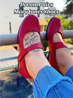 Mary Janes Shoes by @Dream Pairs are the most comfy shoes! I love Mary Janes Flats Shoes #maryjaneshoes #flatshoe #casualshoesforwomen #womensshoes #dreampairs 