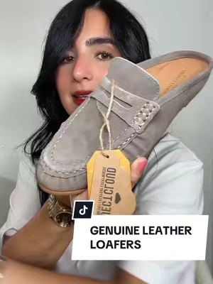 Genuine leather loafers  #loafers #TikTokshopbacktoschool 