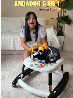 Andador 5 en 1, crece con tu bebé y lo mejor de todo es que lo puedes guardar en espacios reducidos ya que se pliega. #babywalker #andador #babymilestones #TikTokshopbacktoschool #firsttimemom @Suposeu Baby Store 