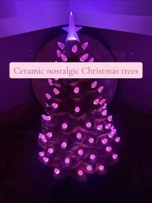 If you have been waiting on the pink ceramic nostalgic Christmas trees to restock, QVC just did a very small restock of 125 in pink! Most colors are very limited, but pink is super low in stock! #christmasnostalgia #christmasmemories #vintagechristmas #christmastrees #christmastraditions 