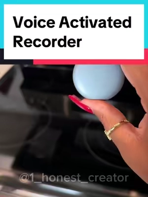Voice activated recorder  #voicerecorder #recorder #voicerecording #tiktokshopfinds #treasurefinds  