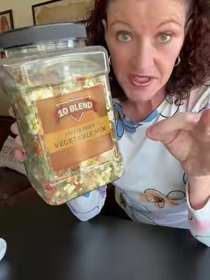 Shelf stable freeze dried vegetables in a blend you can add to so many recipes. #pantryessentials #freezedried #homecooking #TikTokShopCreatorPicks #TikTokshopbacktoschool 