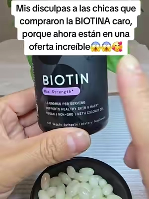 BIOTINA DE SPORTS RESEARCH para el crecimiento y fortalecimiento del cabello en descuento hoy  #biotin #biotina #biotinandvitamins #biotinaparaelcabello #TikTokshopbacktoschool @Sports Research 