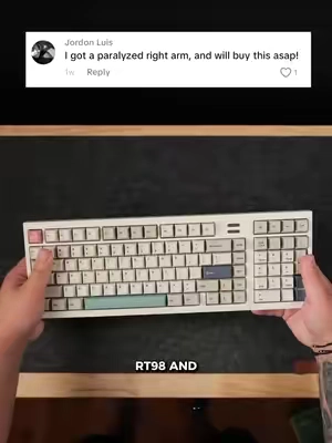 Its always a treat to see my videos helping people out, even when I don't realize it. This is the Epomaker RT98, its a 98% mechanical keyboard that can switch the position of the numpad in just a few minutes, here's how! #epomaker #keyboards #creamykeyboards #keebs #keyboardasmr 