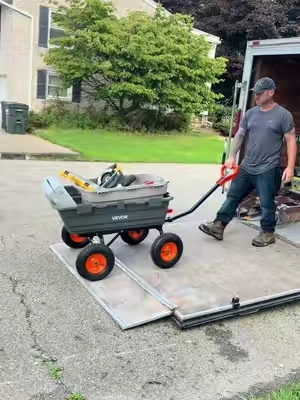 #heavydutydumpcart #gardendumpcart #dumpwagon #yardprojects #homeimprovement 