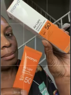 @manyo Air light sunscreen Spf50 #spf50 #sunscreen #over40skincare #over50skincare 