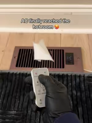 How good is the register booster fan #fyp #registerboosterfan #hvac #homeimprovement #tikokshopfinds 