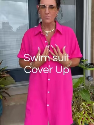 I've seen online stores selling this exact dress for three times the price! Great coverup Or comfy dress!  Comfy & cute!!! #travelmusthaves   #swimdress #swimsuitcoverup #vacation  #lookforless 
