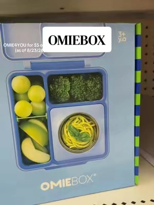 Omie is giving yall an exclusive promo code OMIE4YOU with the sale as of 8/23/26! Colors are selling fast! #omiebox #omielunchbox #omielunch #kidslunchbox #omielife 