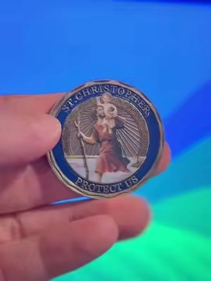 Saint Christopher something something they sent me the wrong coin. #tiktokshopsummerturnup #tiktokshopcreatorpicks #tiktoksponsorsexposed #honestreview 