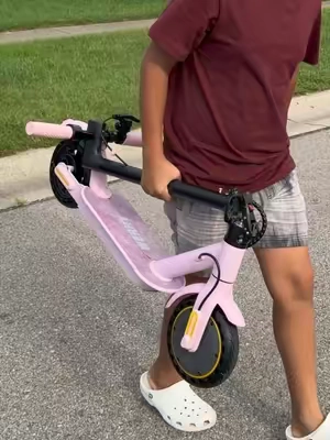 Kids Electric Scooter 350W,Pink Electric Scooter,Foldable electric scooter, Electric scooter for Kids and Adults,Pink Mini Scooter.Gift for Her. #electricscooter #escooter #ebike #BackToSchoolShoes #tiktokshopcreatorpicks  @MetroGlide Pro 