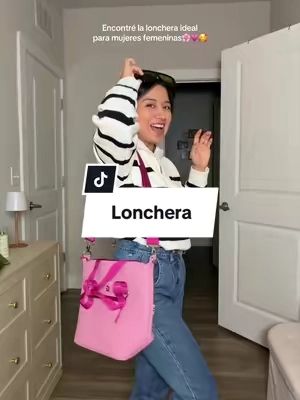 Esta lonchera rosa es ideal para llevarla al trabajo😍💗🌸 #lonchera #loncheramujer #mujertrabajadora 