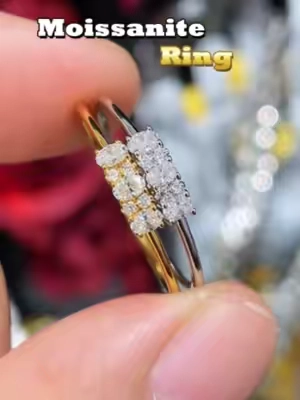 Affordable Jewelry That Passes A Diamond Tester.#delzzad #TikTokshopbacktoschool #viraltiktok #moissanitejewelry #14kgold #nontarnishjewelry #unisexjewelry #ovaldiamond #ring #ovalring