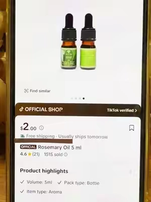 #TikTokshopbacktoschool #usahaircarelovers #rosemaryhairoil #haircareessentialoil #hairoilforhair