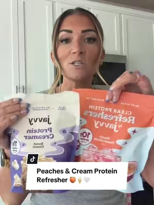 Need protein but don’t want to always drink a milky chocolate protein shake?! I have your answer… #javvy #javvycoffee #javvyrefresher #javvycreamer #proteindrink 