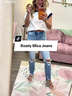 Obsessed with the comfort and fit of these new slim straight Mica jeans. @Wild Oak Boutique 