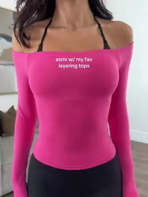 soft, stretchy, double lined, and afforable 🩵🩷🤎🤍 #yeoreo #activewearforwomen #layering #doublelinedtop #pilatesoutfit 