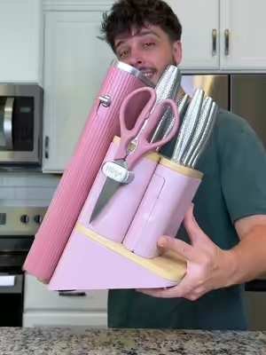 Ninja did it again 🌸🤩🔪 #ninjaneverdull
#kitchenknifeset #ninjakitchen #kitchenfinds #kitchenknife 