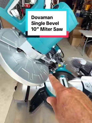 Big cuts without the big price tag! 🔥 This 10” sliding miter saw comes with 3 blades and is ready to WORK. 🪚💪 #MiterSaw #PowerTools #WoodworkingTools #DIYProjects #ToolTok @DOVAMAN 
