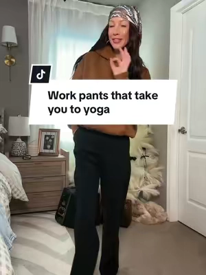 CRZ YOGA wide leg work pants that look polished but feel like activewear 🙌 #crzyoga #widelegpants #workpants #comfystyle #tiktokshopcreatorpicks 