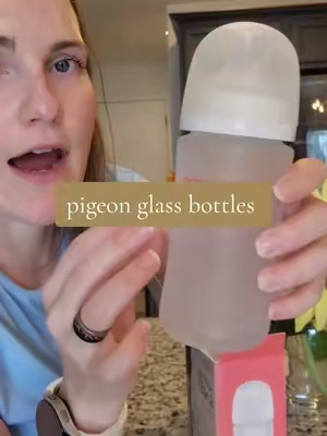 our favorite bottles now with s silicone coating! also helps keep glass from getting everywhere if they do break #tiktokshopcreatorpicks #babybottle #glassbottle #babyregistry #babybottles 