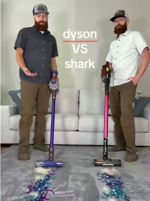 Which cordless stick vacuum is better?! 👀 #vacuum #cordlessvacuum #stickvacuum #sharkvacuum #cleaning 