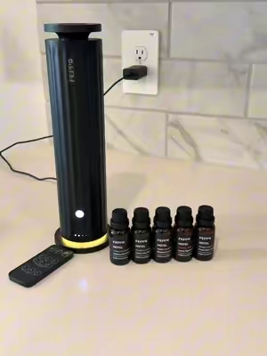 One diffuser + FIVE scents?! Yeah, I’m done buying plug-ins for every room. 😭 #waterlessdiffuser #homefragrance #scentdiffuser #homemusthaves 