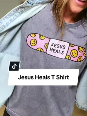Only Jesus ♥️ Cutest graphic t shirt!! 100% cotton. I’m 5’2” 127-130 in a Large #jesuschrist #jesusheals #tshirt #christian #christiangirl 