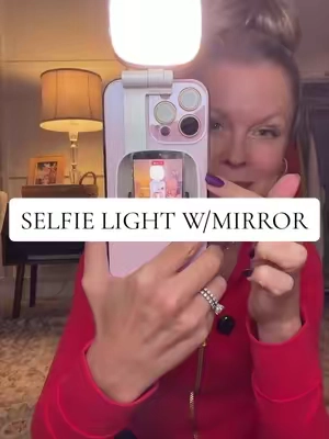 This magnetic mirror selfie light is super bright with multiple light settings + the built-in mirror lets you film with your back camera while still seeing yourself and staying in frame. Such a good content creation tool for travel or filming on the go.  #selfielight #backcameramirror #contentcreationtool #contentcreationgadget #contentcreatortool