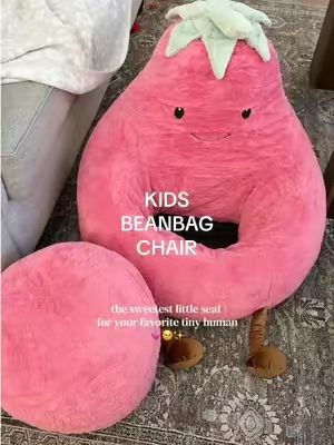 The sweetest little cozy spot just for them 🤎 Perfect for reading, relaxing, movie time or adding a comfy seat to their bedroom or playroom. Such a cute toddler and kids room find that feels special for them and still looks good in your home. #beanbagchair #toddlerroom #kidsroomdecor #momfinds #christmasgiftforkids 