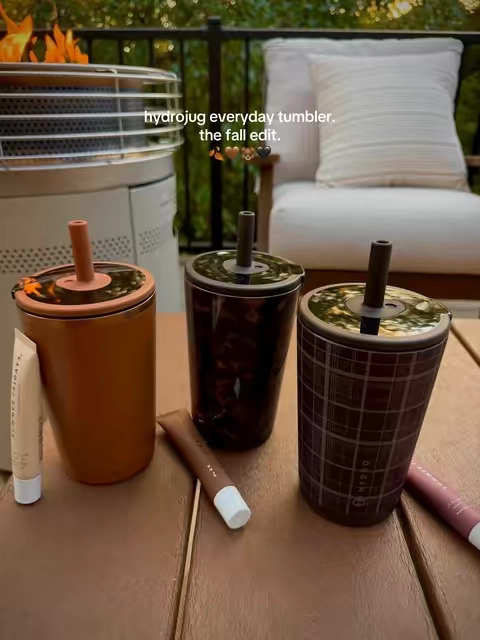 i refuse to drink my iced coffee from anything else 💅🏻 #hydrojug #icedcoffee #leakprooftumbler #icedcoffeetumbler #falltumbler @HYDROJUG 
