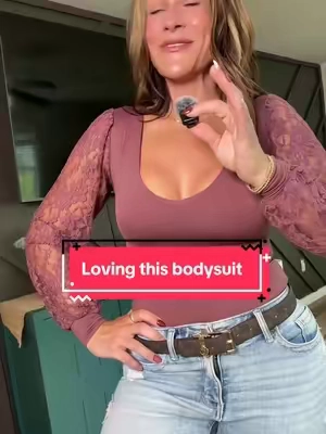 If you can't tell I'm in love with this bodysuit!!! Such a cute date night outfit idea #bodysuit #datenightoutfit #girlsnightoutfit #falloutfits #tiktokshopcreatorpicks 