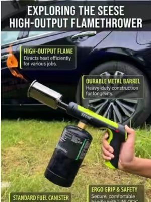 Weed cleanup doesn't have to be a chore. Just watch this.#GardenTools #backyardlife #toolupgrade #propanetorch #flamethrowers 