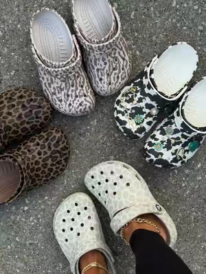 Almond leopard tint finally back in stock! @Crocs #crocs #crocsclassicclogs   #crocsseptemberspotlight 