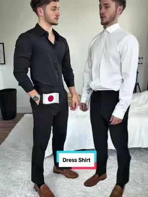 For the price, these classy button ups are actually insane #menswear #mensstyle #mensdressshirt 