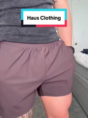 6’0 190 size L drop height and weight if you need sizing help #shortsformen #hausclothing #haus 