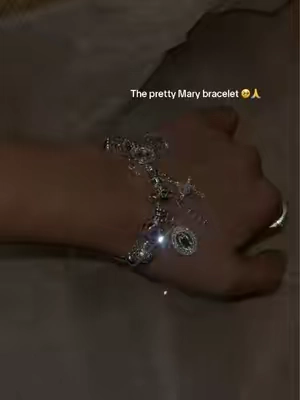 #cross #diybracelet #mary #faith #amen🙏 