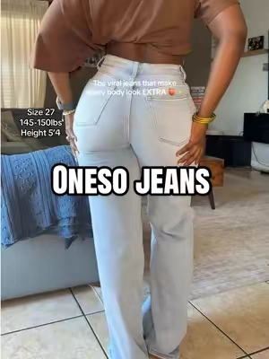 Very flattering pair of jeans , so comfy too 
#jeans #widelegjeans #bbljeans #jeansoutfit #tiktokshopstockup 