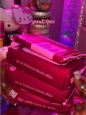 My favorite wipes to use will always be the rose water wipes from @goodwipes ✨💖 — fresh, flushable & effective! 10/10! #goodwipes #flushablewipes #hygienetok #bathroomessentials #wetwipes 