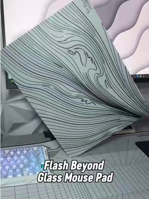 Flash Beyond Air Glass Mousepad Air Series’s Artic Flow and Phantom Smoke And Midnight Flow available 3mm thin us anti slip base #flashbeyond #glassmousepad #mosuepad #gamingmousepad #gaming 